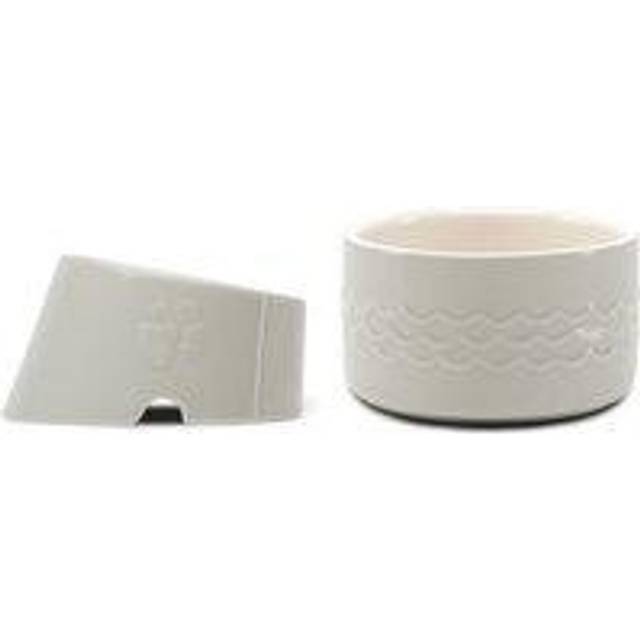 Scruffs Icon Flat Faced Bowl Set 2pc - Light Grey, Grey
