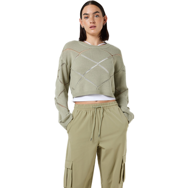 Cropped Knitted Pullover