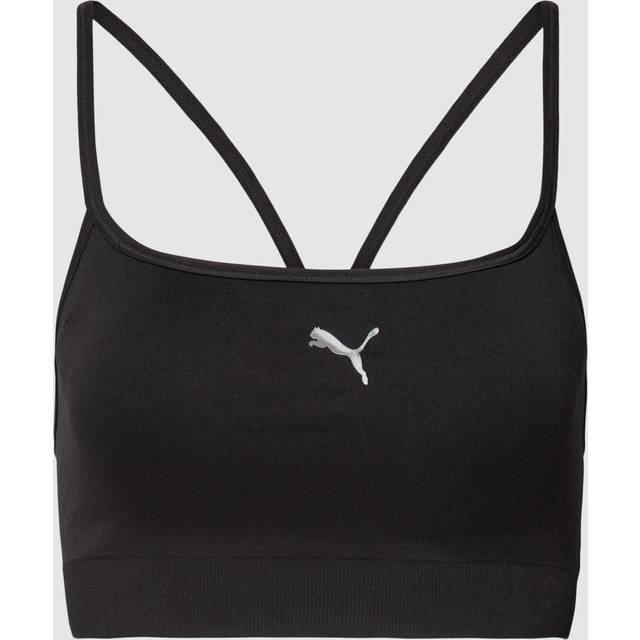 Puma Low Impact Studio Seamless Sports Bra - Black