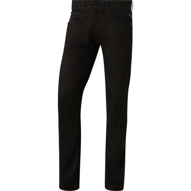 Replay Herr rak passform jeans Grover Forever Dark kollektion, 098 svart, 29W / 32L