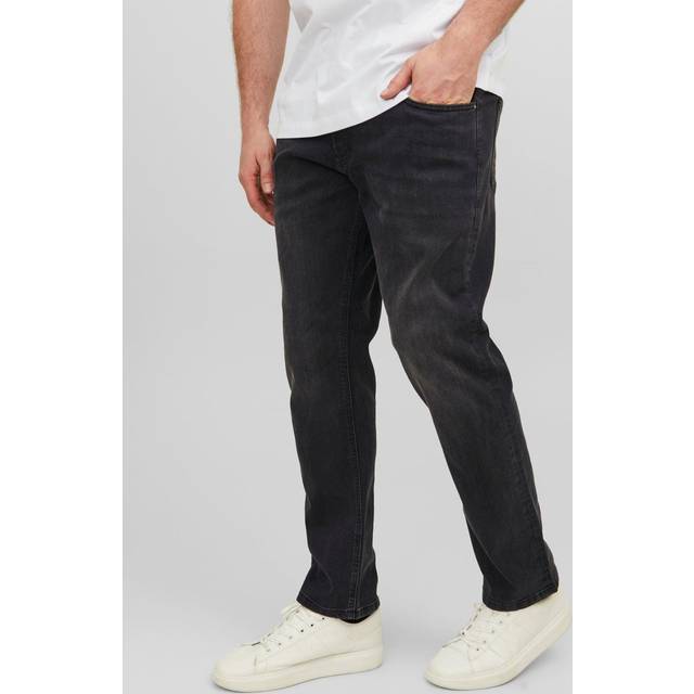 Jack & Jones Jack &amp; Jones Plus Glenn Original Slim Fit Jeans - Black, Black, Size 52, Inside Leg Regular, Men -  inside leg REGULAR,52