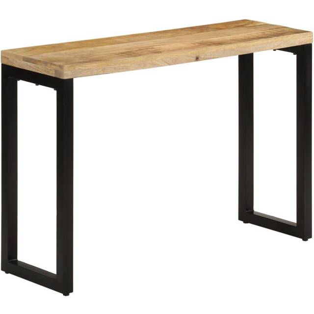 vidaXL Console Table 110x35x76 cm Solid Rough Wood Mango - Brown