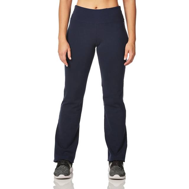 Jockey Womens Slim Bootleg Yoga Pants, Dark Navy, 2X US
