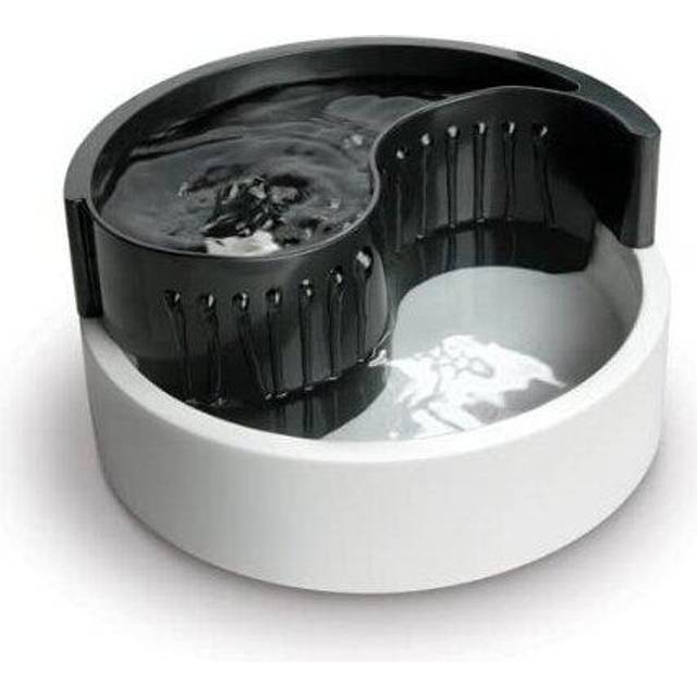 Cat & Dog Drinking Water Fountain Bowl Automated Purifier & Filtered - White - One Size