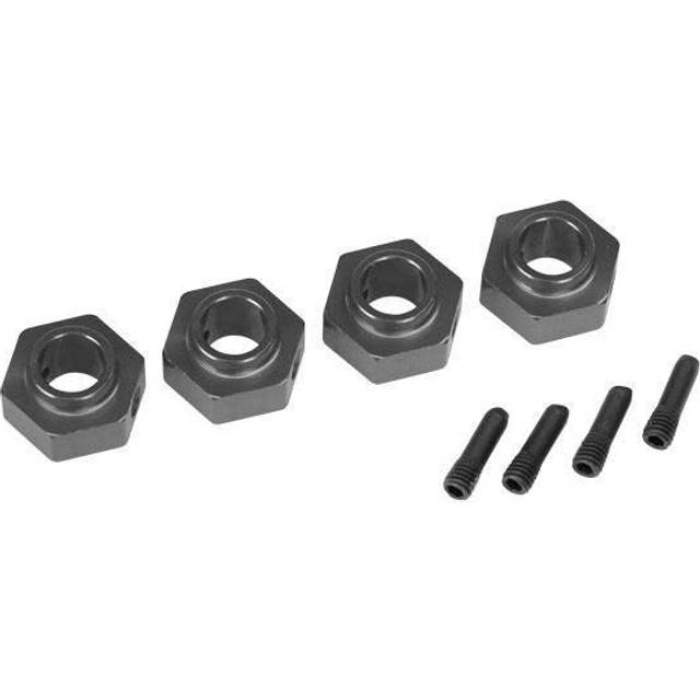 Traxxas Wheel hubs  12mm hex  6061T6 aluminum (charcoal grayanodiz TRX8269A