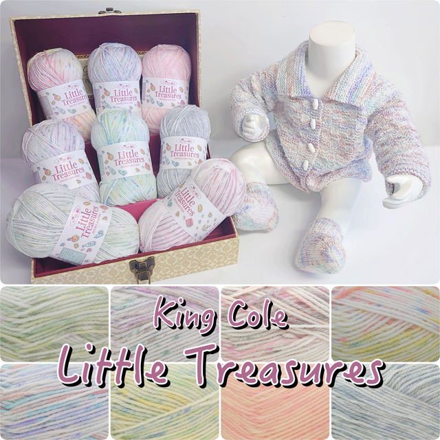 King cole little treasures double knitting yarn for knitting and crochet