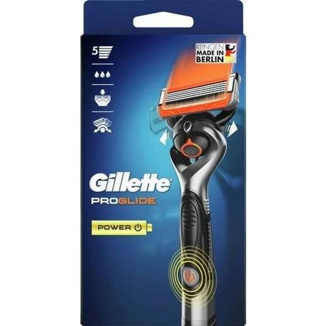 Gillette Proglide Power Raksystem för män, 1 handtag med 1 påfyllningsblad, bekväm rakning