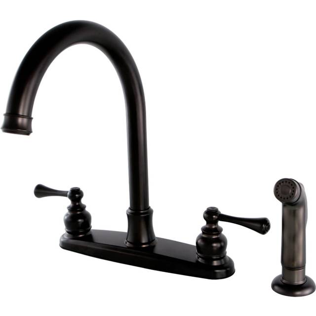 Kingston Brass FB7795BLSP Vintage 8-Inch Centerset Kitchen Faucet with