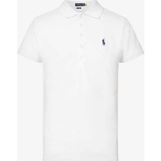 Polo Ralph Lauren for woman. 211870245001 Polo Julie Slim Short Sleeve white (L), Casual, Cotton
