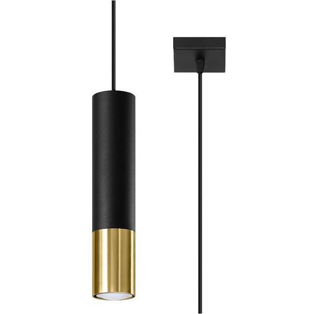 Loopez 1-Light Single Cylinder Pendant - Gold (100cm H X 8cm W X 8cm D)