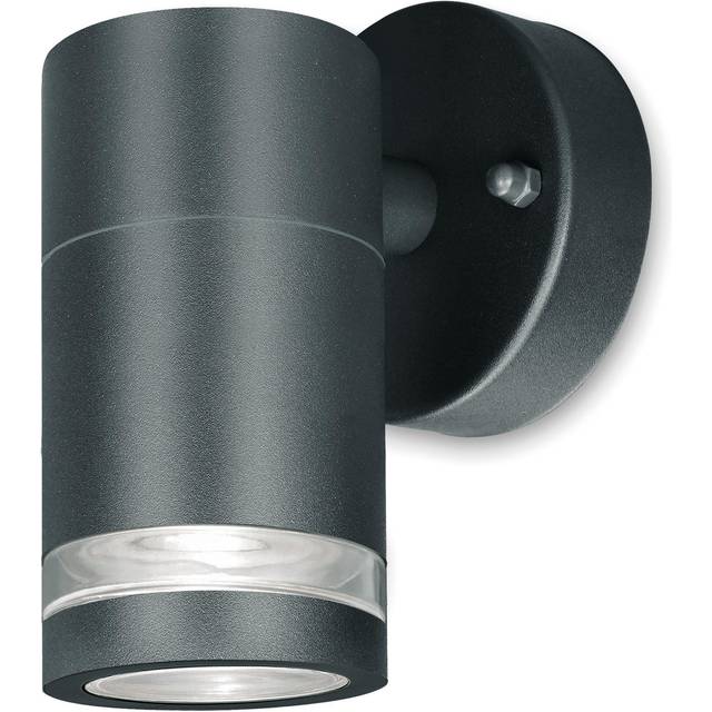 4lite Marinus GU10 Single Direction Outdoor Wall Light without PIR - Anthracite (Single)