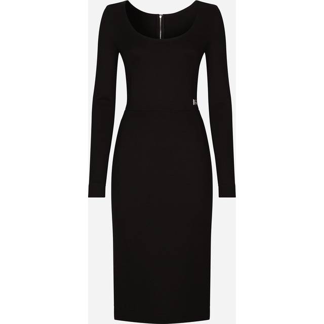 Dolce & Gabbana, Midi Dresses, female, Black, XS, Stylish Summer Dresses