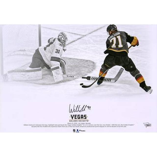 William Karlsson Vegas Golden Knights Autographed 16" x 20" Goal Between Legs Spotlight Photograph