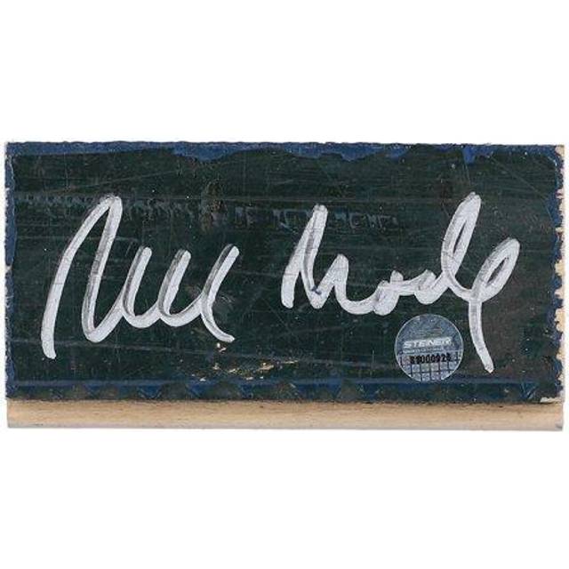 Bill Bradley New York Knicks Autographed 2" x 4" Madison Square Garden Court Piece