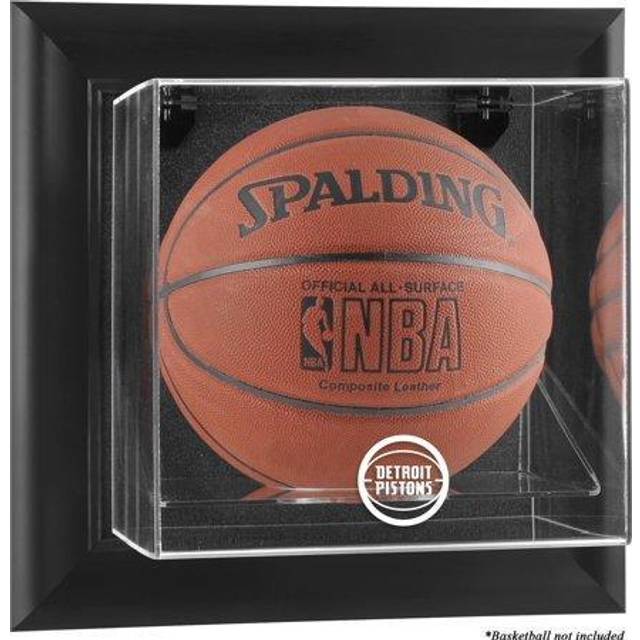 Detroit Pistons Framed Black Wall-Mounted Team Logo Basketball Display Case