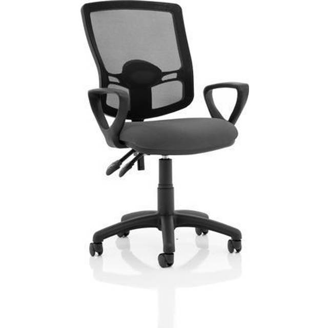 Eclipse Plus II Lever Task Operator Chair Mesh Back Charcoal loop Arms