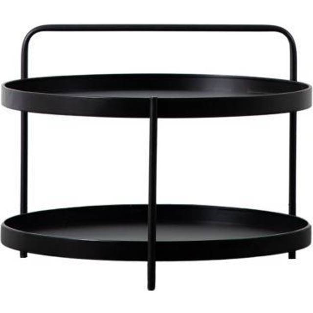 Sennen 65cm Round Iron Coffee Table - Black