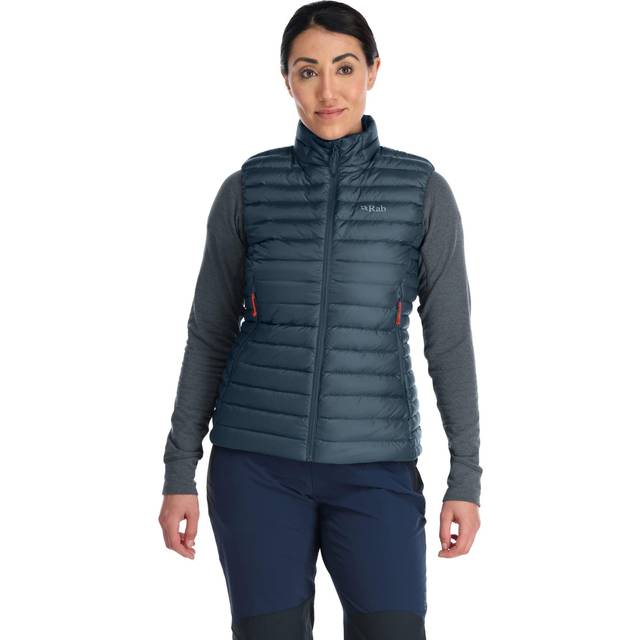 Rab Women's Microlight Women's Insulated Down Vest, UK 10 Orion Blue - Blue/Blue