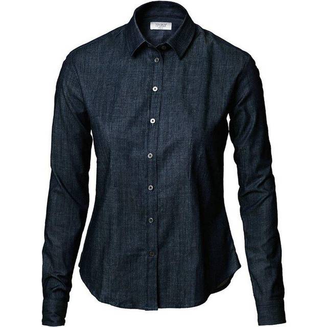 (S, Indigo Blue) Nimbus Womens/Ladies Torrance Casual Denim Shirt
