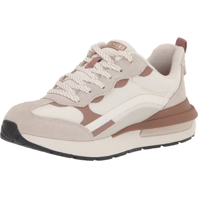 (WMNS) Skechers Halos 'Off White' 155450-OFWT - Off White/Brown - 6.5