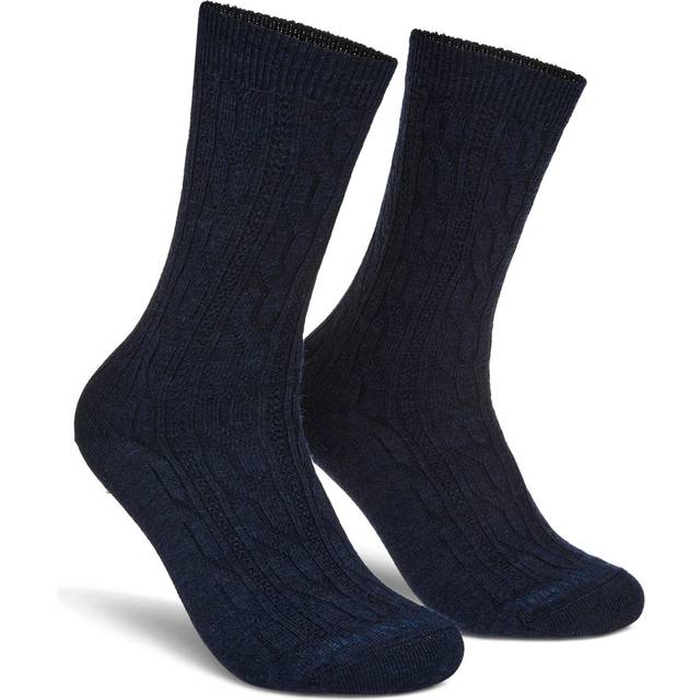 Smartwool Everyday Cable Crew Sock - Women's Deep Navy Heather  M