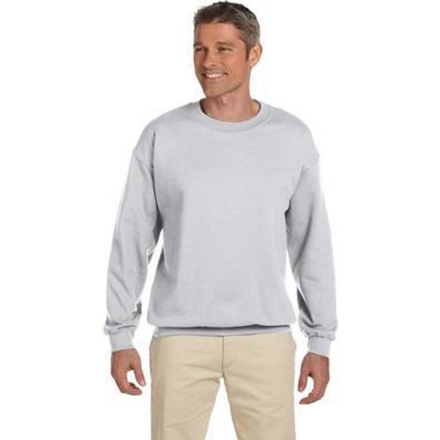 JERZEES SUPER SWEATS  Crewneck Sweatshirt 4662M  Medium  Ash