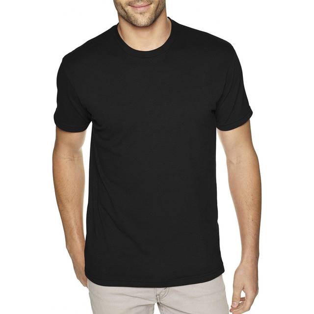 Next Level Sueded Short Sleeve Crew - Black  M