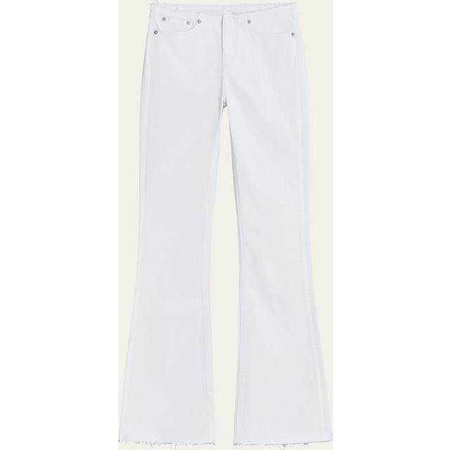 Rag & Bone Kinsely Low-Rise Optic White Flare Jean