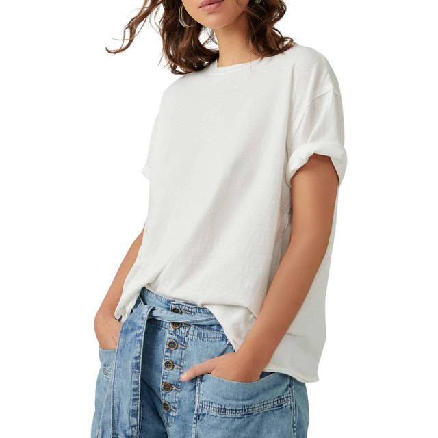 We The Free Nina Tee in Ivory, Size: XL