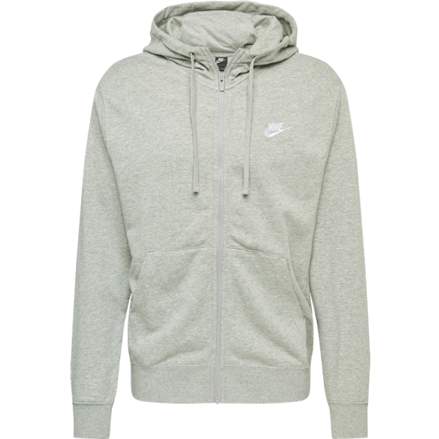 Nike Men's hooded Jacket - Dark Gray Heather/Matte Silver/White