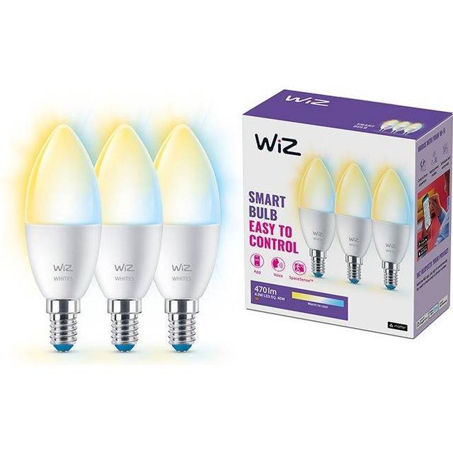 WiZ Wi-Fi Lampa E14 Kron 3-pack