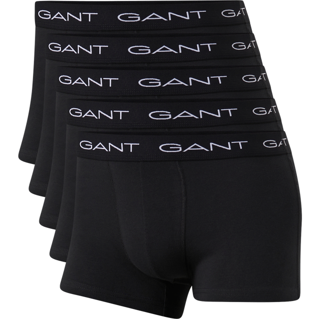 Gant 5-pack Basic Trunks - Black - Small * Kampanj *
