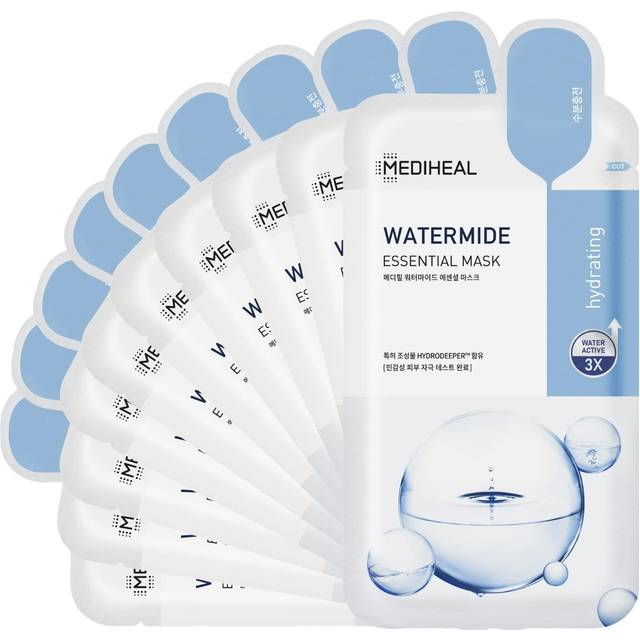 MEDIHEAL Essential Mask MEDIHEAL Essential Mask 10 sheets Hydration Dry skin Moisture Texture care (10P) / (Wateramide) clear