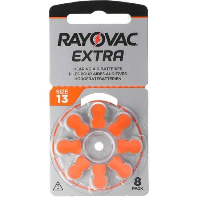 Rayovac A13 hörapparatsbatterier - 8 st - Extra
