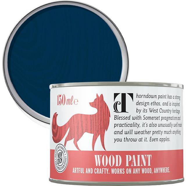 Thorndown Bilberry Blue Wood Paint 150 ml, Blue