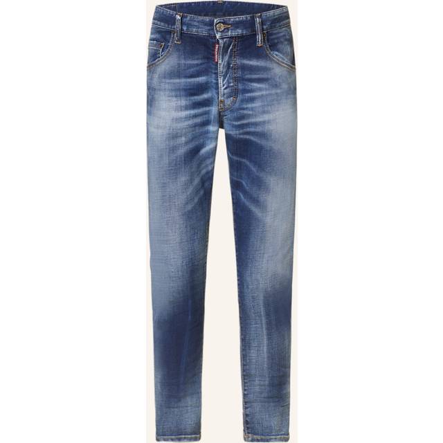 Dsquared2, Jeans, Herr, XL, Bomull, Skater Jeans med knappstängning framtill - blue (XL)