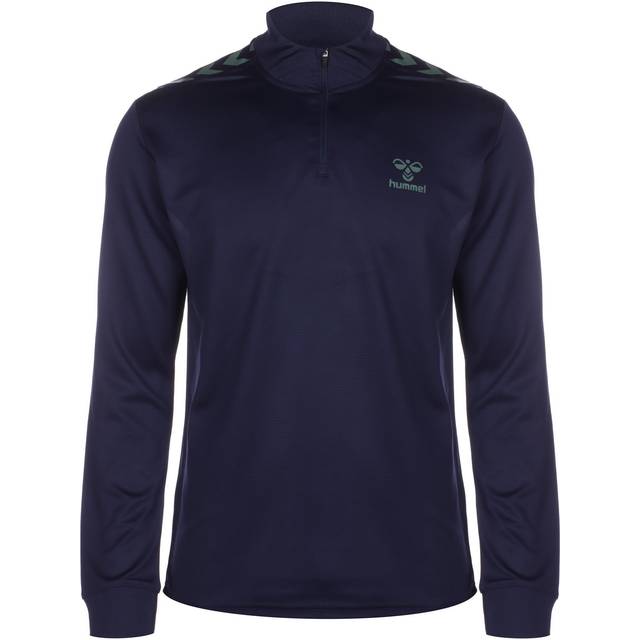 Sweatshirt 1/2 zip polyester woman Hummel HmlStaltic - Bleu
