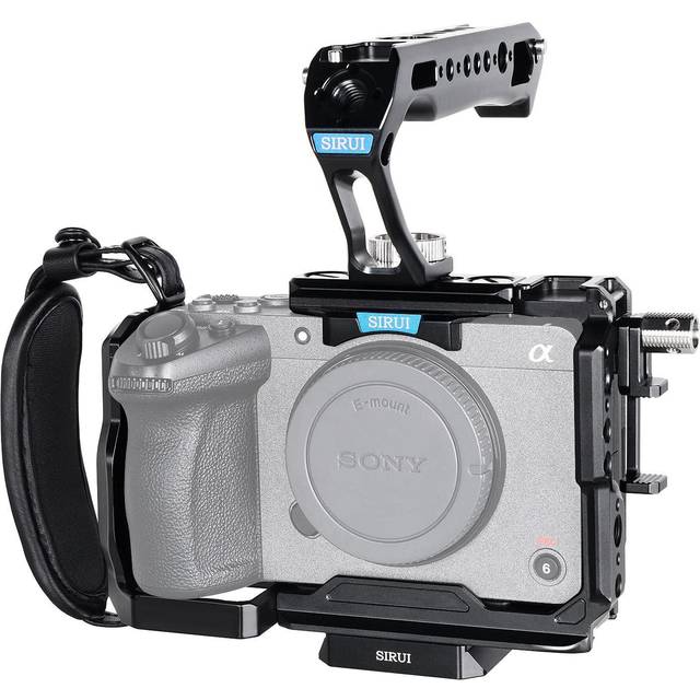 Sirui Full Protection Aluminum Construction Lightweight XLR Handle Compatible Camera Cage Kit in Black