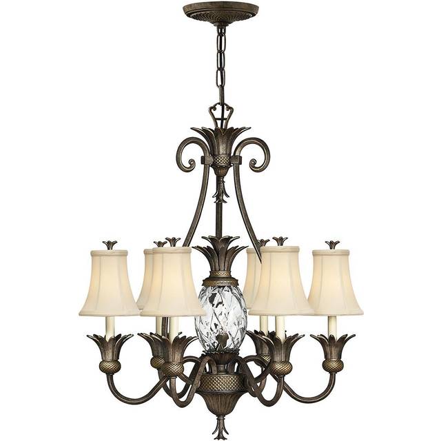 Hinkley Lighting HK/PLANT7 PZ Plantation Chandelier Pearl Bronze
