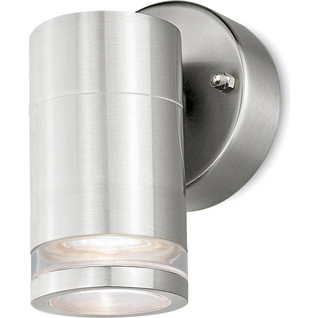 4lite Marinus GU10 Single Direction Outdoor Wall Light without PIR - Stainless Steel (Single)