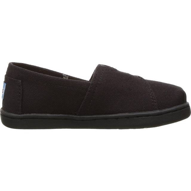 TOMS Alpargata Core unisex - barn Loafer platt Espadrille, Svart, 22 EU