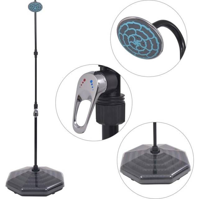 vidaXL Solar Shower 20 L Aluminium HDPE