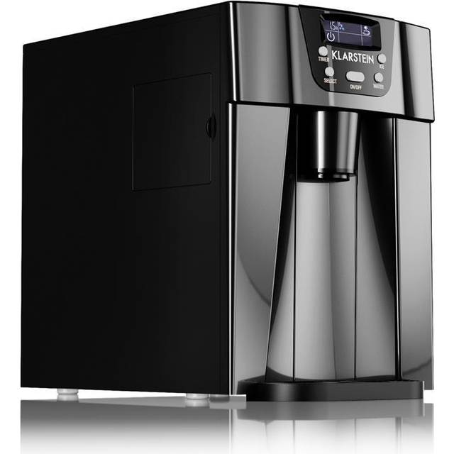 Klarstein Ice Volcano 2GB - Ice Maker, Ice Machine, Ice Cube Maker, LED Lighting, 12 Kg every 24h, 2 Litres, 6-10 Minutes, Quiet, High Perfo