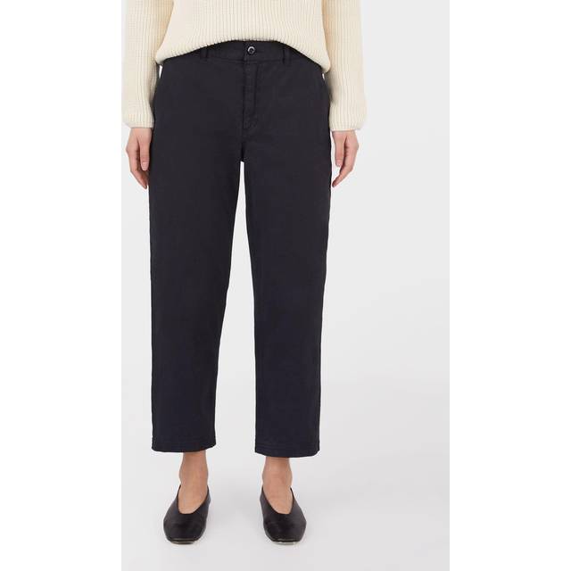 Sunspel Black Tapered Trousers - Black - S