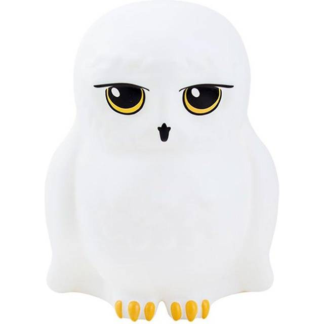 Harry Potter Hedwig Character Light - Offiically Licensed Harry Potter Bedroom D&Eacute;Cor, Portable Night Light For Kids - Black