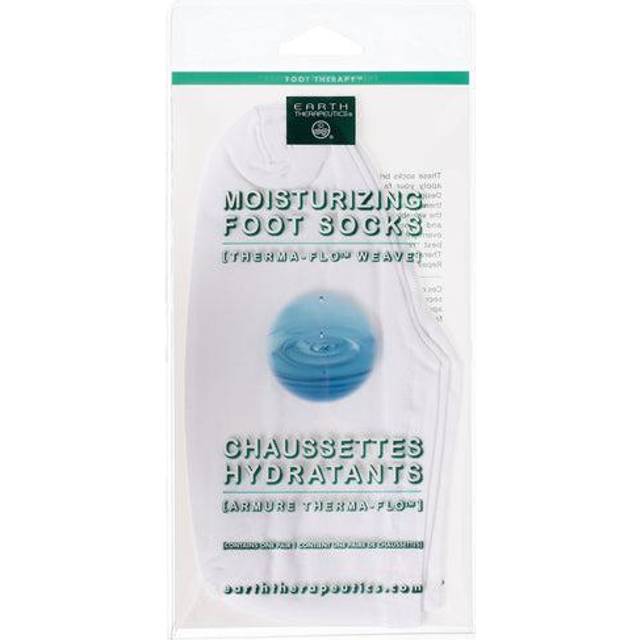 Earth Therapeutics Moisturizing Foot Socks - White (1 Pair)