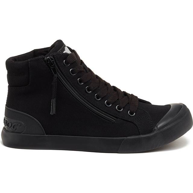 Rocket Dog Jazzin Hi-Top Trainers Womens - Black - Size UK 3