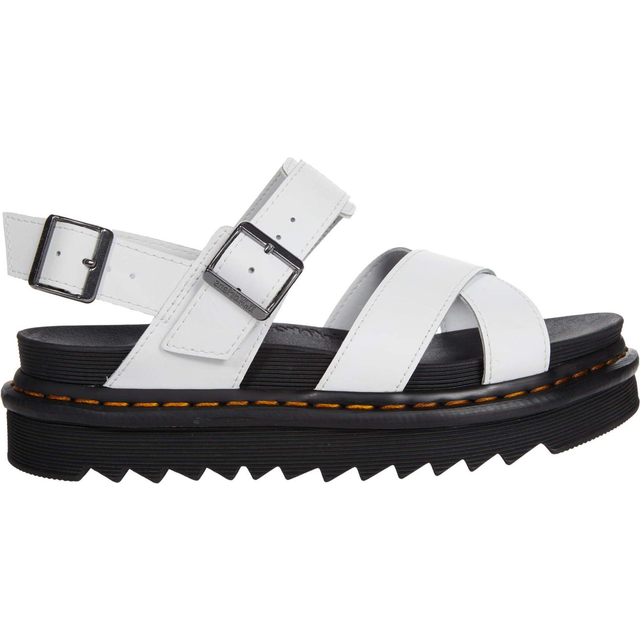 Dr Martens White Voss Ii Hydro Leather Strap Sandals - 7