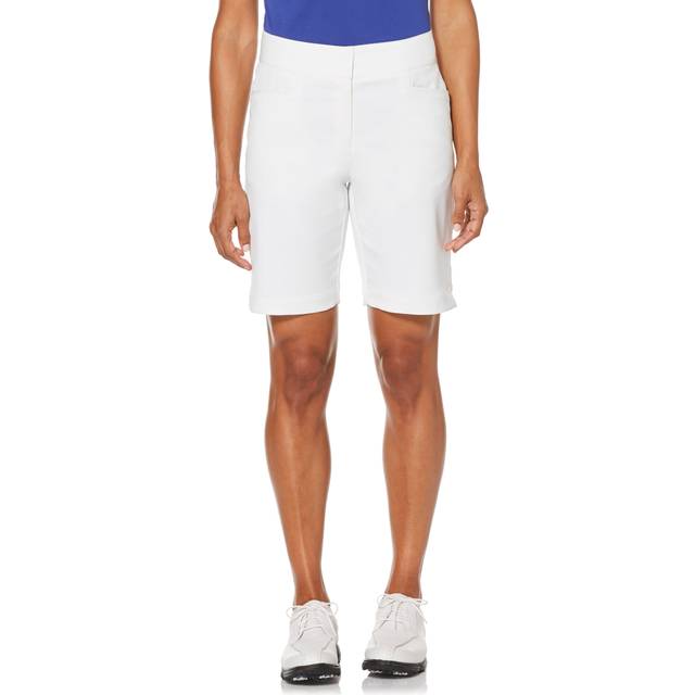 PGA TOUR Women's Stretch360 Golf Shorts w/ Comfort Stretch Waistband, Size 4, White, Polyester/Spandex | Golf Apparel Shop (4)