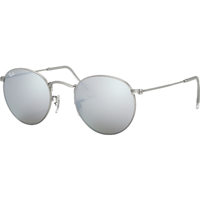 Ray-Ban Round Metal RB 3447 019/30, ROUND Sunglasses, UNISEX, available with prescription - Silver
